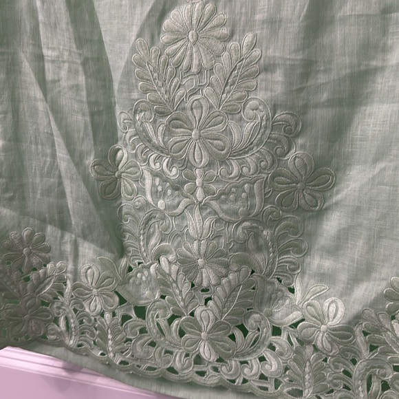 3/4 sleeve linen top NWT - Picture 2 of 7